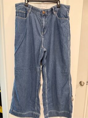 Lane Bryant Wide-Leg Flare Jeans - Light Denim